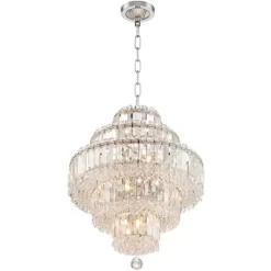 Vienna Full Spectrum Magnificence Chrome Chandelier 18 1/2" Wide Modern Faceted Crystal Glass 18-Light LED Fixture For Dining Room Home Kitchen Island -Lighting Discount Store GUEST 618e0001 f3f8 4ca0 939b 8c658e8580cf