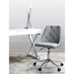 26" Icicle Desk Lamp Brushed Nickel - LumiSource -Lighting Discount Store GUEST 688838ce 7b08 4bb4 b07c bff0fae346d8