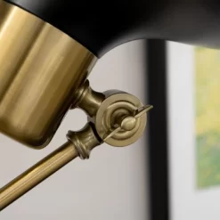 HOMCOM Adjustable Floor Lamps For Living Room, Standing Lamp For Bedroom With Balance Arm, Adjustable Head And Height, Black And Gold Lamp -Lighting Discount Store GUEST 6905120d b327 46d2 9c2d 3a5488d2614f