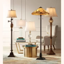 Kathy Ireland Vintage Swing Arm Floor Lamp 61" Tall Bronze Marble Font Faux Silk Shade For Living Room Reading House Bedroom Home 13 Kathy Ireland Vintage Swing Arm Floor Lamp 61" Tall Bronze Marble Font Faux Silk Shade For Living Room Reading House Bedroom Home -Lighting Discount Store GUEST 72d2b8a4 03bd 4526 8dea aeb2e8c78e92