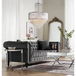 Vienna Full Spectrum Pioggia Chrome Pendant Chandelier 23 1/2" Wide Modern Crystal 5-Light Fixture For Dining Room House Foyer Kitchen Island Entryway -Lighting Discount Store GUEST 76099ed5 359f 431d adbe df1614ce3034