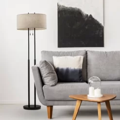 Duet Floor Lamp Antique Bronze - Adesso