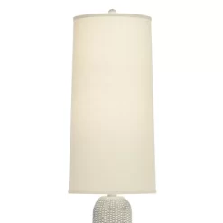 Possini Euro Design Elita Mid Century Modern Coastal 64 1/2" Tall Standing Floor Lamp Foot Switch Natural Hammered Pattern Living Room Bedroom House -Lighting Discount Store GUEST 7d7e628c 53e2 4d34 9cee 86a8a0167b17