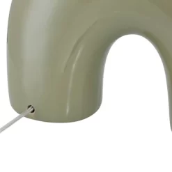 360 Lighting Lyrah 25" High Mid Century Modern Table Lamp Green Glaze Finish Ceramic Single White Shade Living Room Bedroom Bedside Nightstand House -Lighting Discount Store GUEST 8175cc57 cdf2 4564 9583 82a090acd72d