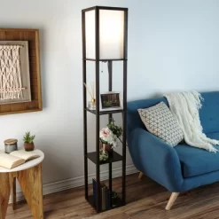 Hastings Home Floor Lamp – Etagere Style Standing Light With 3 Tiers Of Storage Shelving, Brown 8 Hastings Home Floor Lamp – Etagere Style Standing Light With 3 Tiers Of Storage Shelving, Brown -Lighting Discount Store GUEST 8273aaba 5dce 481d 9906 16a35892a165