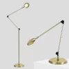 Brightech Sage 2-in-1 Integrated LED Floor Lamp Antique Brass: 3 Hinges, Adjustable Pole, 68" Tall, 3-Year Warranty