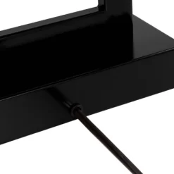 360 Lighting Todd 30" Tall Large Rectangular Modern End Table Lamps Set Of 2 USB Port AC Power Outlet Black Metal Living Room Charging White Shade -Lighting Discount Store GUEST 83101b61 e300 435e b898 4c5b9bf96328