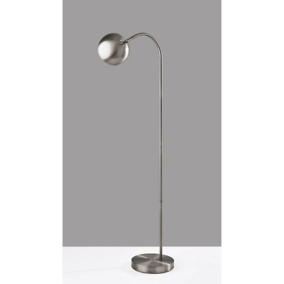 Emerson Floor Lamp Silver - Adesso 2 Emerson Floor Lamp Silver - Adesso - Image 2