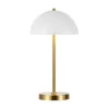 Goldie Table Lamp - 18 Inch Height - TBL4566 - Brass/White - Safavieh