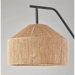 Adesso Amalfi Floor Lamp Black: Modern Metal Stand With Linen Shade, ETL Listed, 65" Height -Lighting Discount Store GUEST 85ad94bd f401 47d2 86ba 711cfc37f720