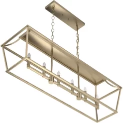 6-Light Laurel Ridge Linear Chandelier Alturas Gold - Hunter Fan -Lighting Discount Store GUEST 869b3c05 9051 4c97 93e3 082bea5dab86