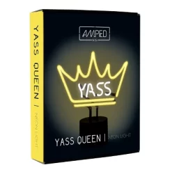 Amped Co 11.3" X 9.75" Neon Desk YASS QUEEN Neon Light Novelty Desk Lamp, Yellow And White Glow 6 Amped Co 11.3" X 9.75" Neon Desk YASS QUEEN Neon Light Novelty Desk Lamp, Yellow And White Glow -Lighting Discount Store GUEST 8e488df2 0aeb 4bb3 85ae 415bbfd325a6