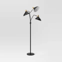 3-Head Floor Lamp Black - Threshold™ -Lighting Discount Store GUEST 91c421c7 0e9a 4029 be26 8dda23a6086f