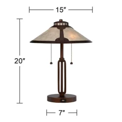 Franklin Iron Works Samuel Industrial Desk Lamp 20" High Rubbed Bronze With USB Charging Port Natural Mica Shade For Bedroom Living Room Bedside Desk 15 Franklin Iron Works Samuel Industrial Desk Lamp 20" High Rubbed Bronze With USB Charging Port Natural Mica Shade For Bedroom Living Room Bedside Desk -Lighting Discount Store GUEST 927ea892 13f7 4263 9b9a 603311417e0c