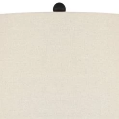 360 Lighting Hudson Rustic Table Lamps 23" High Set Of 2 Dark Bronze Blown Clear Glass Gourd Burlap Fabric Drum Shade For Bedroom Living Room Bedside -Lighting Discount Store GUEST 94346d63 b34d 465e a69c 8aceb1fbc242