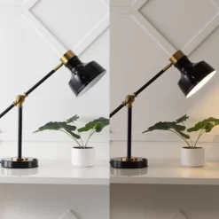 18.5" Allegra Farmhouse Adjustable Cantilever Task Lamp With USB Charging Port (Includes LED Light Bulb) - JONATHAN Y 16 18.5" Allegra Farmhouse Adjustable Cantilever Task Lamp With USB Charging Port (Includes LED Light Bulb) - JONATHAN Y -Lighting Discount Store GUEST 9786d76e 06c8 43c7 b073 0877aecb33f1