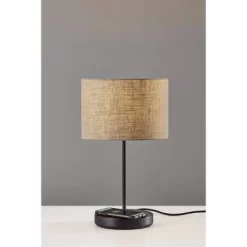 19.5" Oliver Charge Table Lamp Black - Adesso -Lighting Discount Store GUEST 98542b69 5f26 449a 8a15 d4a3a3133f4e