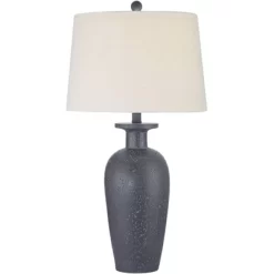 360 Lighting Glenwood 28" Tall Farmhouse Rustic Country Cottage Table Lamps Set Of 2 Charcoal Gray Living Room Bedroom Bedside Nightstand House -Lighting Discount Store GUEST 9cf00d87 10aa 4dd1 b9e2 4621794dc0e9