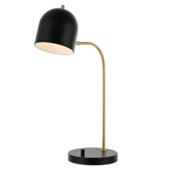 Drina Table Lamp W/ USB Port - 23.5 Inch Height - TBL4017 - Black/Gold - Safavieh