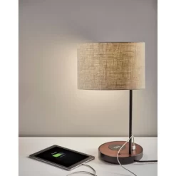 19.5" Oliver Charge Table Lamp Black - Adesso -Lighting Discount Store GUEST a06b5016 b501 48c2 9405 f787c6c6eb0d