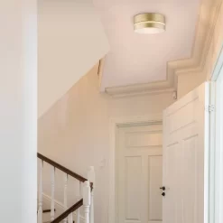 Globe Electric Aurora 2-Light Soft Gold Flush Mount Ceiling Light With Inner Frosted Shade - Novogratz X Globe 7 Globe Electric Aurora 2-Light Soft Gold Flush Mount Ceiling Light With Inner Frosted Shade - Novogratz X Globe -Lighting Discount Store GUEST a0ac0c36 2330 4533 8ea9 04b6a13215f6