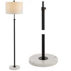 65" LED Metal/Marble Adjustable Floor Lamp - JONATHAN Y -Lighting Discount Store GUEST a5ba307c 623d 4efd bcfa a7fce2d5aafd