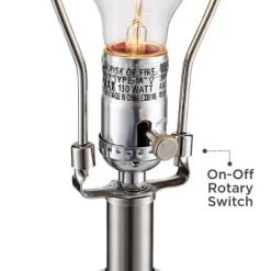 360 Lighting Jane 25" High Mid Century Modern Table Lamps Set Of 2 WiFi Smart Socket White Ceramic Living Room Bedroom Bedside Nightstand Office Home -Lighting Discount Store GUEST a70cff6d 3f8e 4057 a78b 64b821a6273c