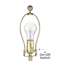 360 Lighting Modern Table Lamp With USB Charging Port 20.5" High Green Ribbed Ceramic Oatmeal Fabric Drum Shade For Bedroom Desk (Color May Vary) -Lighting Discount Store GUEST a7b7ff37 d57f 4bd7 a4f8 0eb4280e4a79