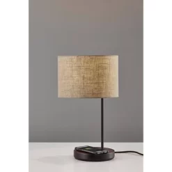 19.5" Oliver Charge Table Lamp Black - Adesso -Lighting Discount Store GUEST a902dd83 41d2 46ae 8b48 8da7699d5247