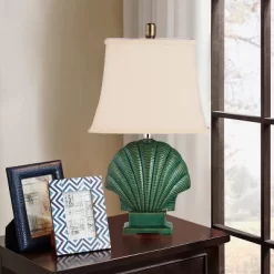 VECELO 25.9 In. Modern Table Lamp, Farmhouse Nightstand Bedside Lamp For Living Room Or Bedroom, Green -Lighting Discount Store GUEST aa5f0fa1 4c69 41af b0c5 57d0b6ab8877