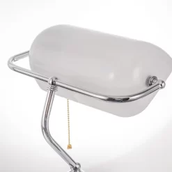 1-Light Table Lamp, White Finish With White Shade, E26 Bulb Base, No Bulbs Included -Lighting Discount Store GUEST ab96dd64 9b37 4083 8585 ce3e0a4039f1