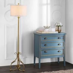 Elisa Baroque Floor Lamp - LIT4346 - Gold - Safavieh -Lighting Discount Store GUEST afe1f5e4 e7ea 46fe bc2d e5d68cdebf9f