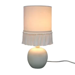 Small Table Lamp With Fringe Shade Off-White (Includes LED Light Bulb) - Opalhouse™ Designed With Jungalow™ -Lighting Discount Store GUEST b032319a c7f7 464d ab2a a2536f5698f3