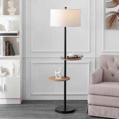 Kelsen Floor Lamp - FLL4076 - Black - Safavieh 2 Kelsen Floor Lamp - FLL4076 - Black - Safavieh - Image 2