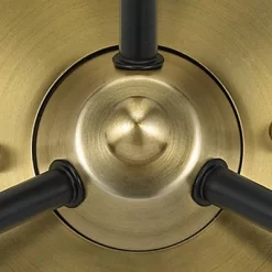 24.5" Mid-Century Glass Globe Flushmount Fixture Ceiling Light (Includes LED Light Bulb) Black/Brass - Cresswell Lighting 8 24.5" Mid-Century Glass Globe Flushmount Fixture Ceiling Light (Includes LED Light Bulb) Black/Brass - Cresswell Lighting -Lighting Discount Store GUEST b40cf635 8423 4be2 aad3 179f37c803ef