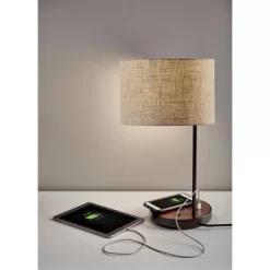 19.5" Oliver Charge Table Lamp Black - Adesso -Lighting Discount Store GUEST b6617f53 686b 4918 998a f24bfd19c165