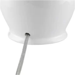 360 Lighting Jane 25" High Mid Century Modern Table Lamps Set Of 2 WiFi Smart Socket White Ceramic Living Room Bedroom Bedside Nightstand Office Home -Lighting Discount Store GUEST b93e9bb4 b00c 4eba 8b73 de299e9644df