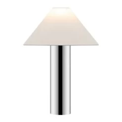 Cheri Table Lamp - 20.5 Inch Height - TBL4617 - Chrome/White - Safavieh