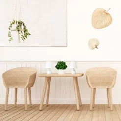 9.45" 2pk Petite Ceramic Oblong Bedside Table Desk Lamps With Matching Tapered Drum Shade Off-White - Creekwood Home -Lighting Discount Store GUEST ba35dd3b 3f77 452e a5d7 3ab10719ff82