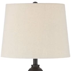 360 Lighting Lynn Modern Industrial Buffet Table Lamps 26" High Set Of 2 Dark Bronze Metal Oatmeal Drum Shade For Bedroom Living Room Bedside Office 9 360 Lighting Lynn Modern Industrial Buffet Table Lamps 26" High Set Of 2 Dark Bronze Metal Oatmeal Drum Shade For Bedroom Living Room Bedside Office -Lighting Discount Store GUEST bcef75ed 2759 4e73 be80 2f0b2758a933