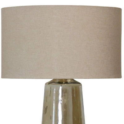 Aged Gold Luster Glass Base Table Lamp - StyleCraft: Modern Linen Shade, UL Listed, No Assembly Required 2 Aged Gold Luster Glass Base Table Lamp - StyleCraft: Modern Linen Shade, UL Listed, No Assembly Required - Image 2