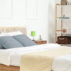 11.81" Traditional Petite Metal Stick Bedside Table Desk Lamp In Chrome With Fabric Shade Green - Creekwood Home -Lighting Discount Store GUEST bf91d01d 540a 4125 9bff 59af57ecd92b