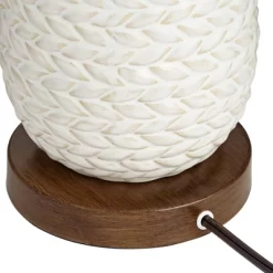 Possini Euro Design Kingston Modern Mid Century Table Lamp 32 3/4" Tall White Grooved Patterned Ceramic Taupe Drum Shade For Bedroom Living Room House 13 Possini Euro Design Kingston Modern Mid Century Table Lamp 32 3/4" Tall White Grooved Patterned Ceramic Taupe Drum Shade For Bedroom Living Room House -Lighting Discount Store GUEST c12bed6b fcb9 4908 b096 45239dc2c14d