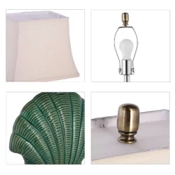 VECELO 25.9 In. Modern Table Lamp, Farmhouse Nightstand Bedside Lamp For Living Room Or Bedroom, Green -Lighting Discount Store GUEST c1379cc8 85db 4af3 b915 c0f03f6edc26