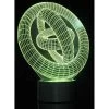 AZ Import 3D Ring-In-Ring Laser Cut Precision LED Lights