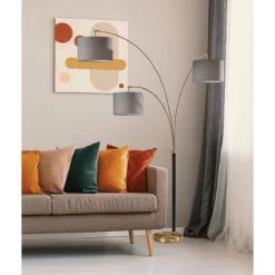 3 Arm Bergen Arc Lamp Black - Adesso