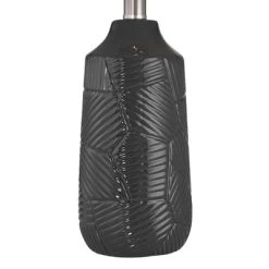 360 Lighting Unity 22 1/4" High Small Modern Accent Table Lamps Set Of 2 Black Ceramic White Shade Living Room Bedroom Bedside Nightstand House Office -Lighting Discount Store GUEST c707c327 2e53 4353 aa09 7eaf2c53c1eb