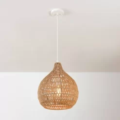 Tika 1-Light Natural Blonde Pendant Lighting With Twine Shade - Globe Electric 8 Tika 1-Light Natural Blonde Pendant Lighting With Twine Shade - Globe Electric -Lighting Discount Store GUEST c7856c15 2270 41d9 ba40 1cdd56548883