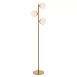 Devlyn 3 Light 62" Floor Lamp - FLL4104 - Gold - Safavieh