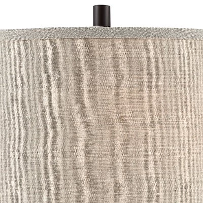 360 Lighting Cody 26" High Industrial Farmhouse Rustic Table Lamps Set Of 2 WiFi Smart Socket Pull Chain Oiled Bronze Finish Living Room Oatmeal Shade 2 360 Lighting Cody 26" High Industrial Farmhouse Rustic Table Lamps Set Of 2 WiFi Smart Socket Pull Chain Oiled Bronze Finish Living Room Oatmeal Shade - Image 2